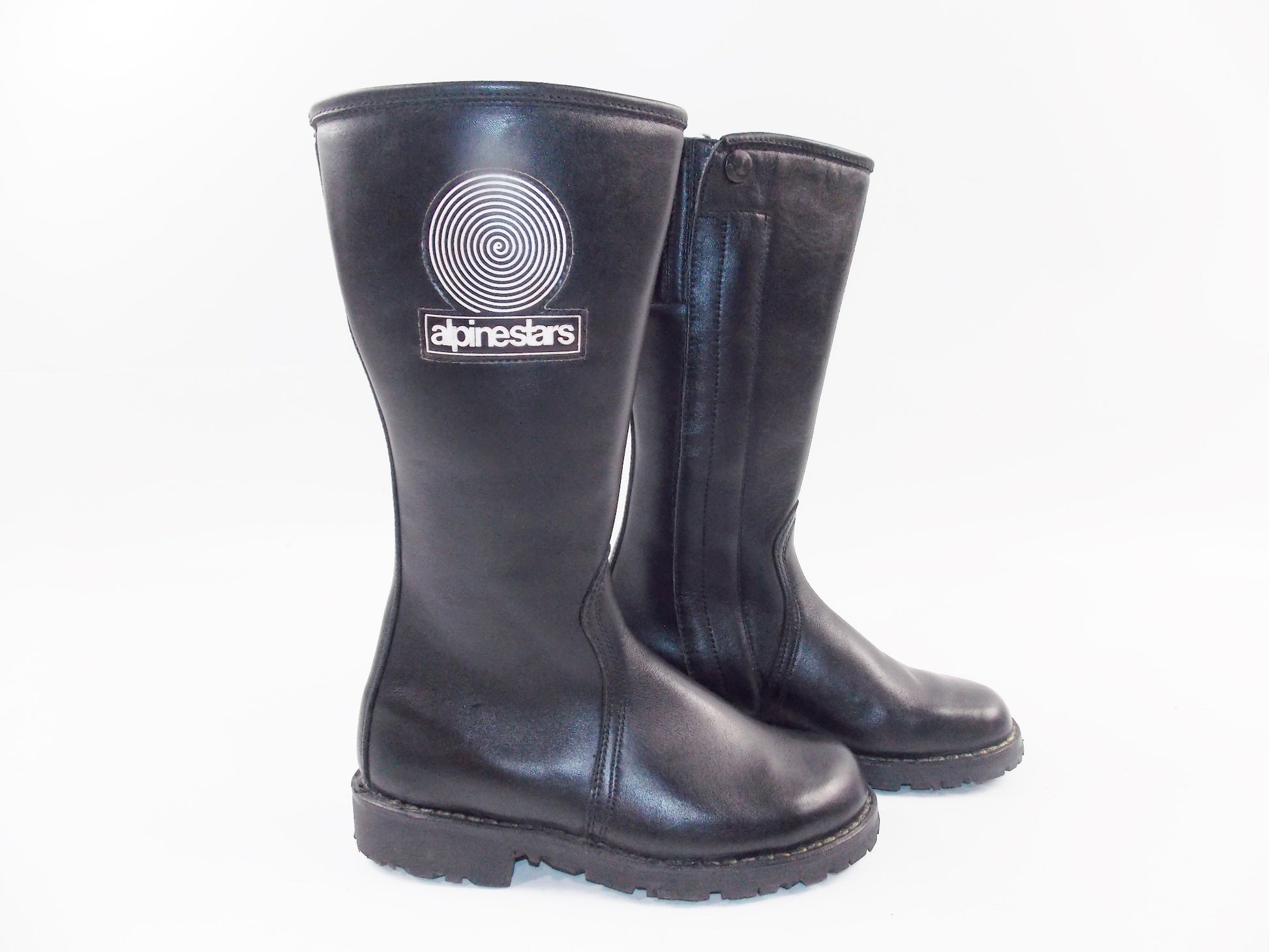 ALPINESTARS LA STRADA BLACK LEATHER MOTORCYCLES RIDING BOOTS SIZE 40 EU (7 US) - MotoRaider