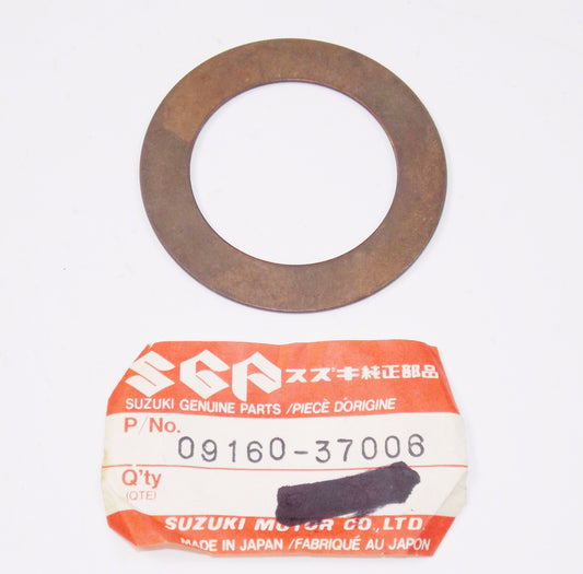 NOS OEM SUZUKI 98-15  LTF500F LTA500F SP600 DR650 CRANKSHAFT WASHER 09160-37006 - MotoRaider