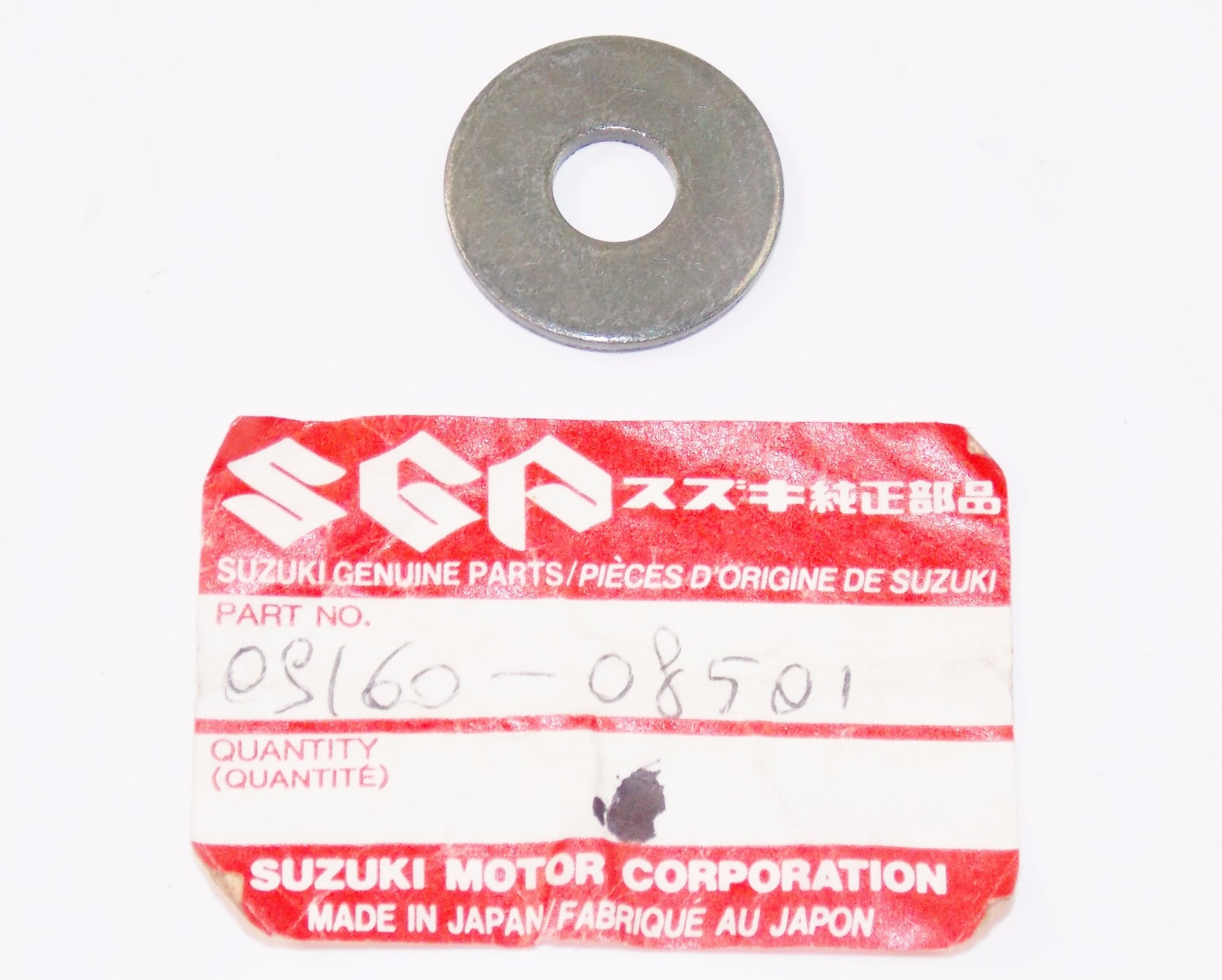 OEM SUZUKI 87-07 LT-4WD LT-F250T SV650/1000 GSX600F WASHER 8.5X24X2 09160-08501 - MotoRaider