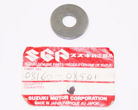 OEM SUZUKI 87-07 LT-4WD LT-F250T SV650/1000 GSX600F WASHER 8.5X24X2 09160-08501 - MotoRaider