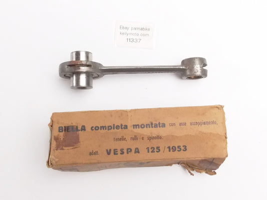 CFM ENGINE MOTOR CRANK CONNECTING ROD+BEARINGS+PIN VESPA 1953 125cc FARO BASSO - MotoRaider
