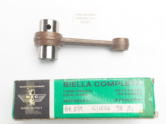 NOS MEC EUR ENGINE CRANK CONNECTING ROD+BUSHINGS+PIN GILERA 98 cc 2-STROKE BA279 - MotoRaider