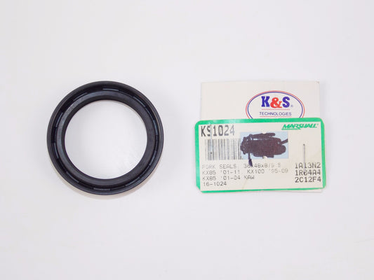 K&S FORK SEAL 36X48X8/9.5 KAWASAKI 01-11 KX85 95-09 KX100 01-04 KX85 16-1024 - MotoRaider
