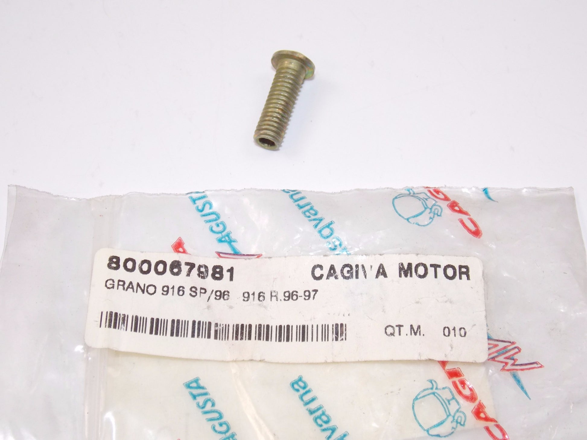 NOS OEM CAGIVA ELEFANT 750 DUCATI 96-97 916 SP/R THREADED PIN DOWEL 800067981 - MotoRaider