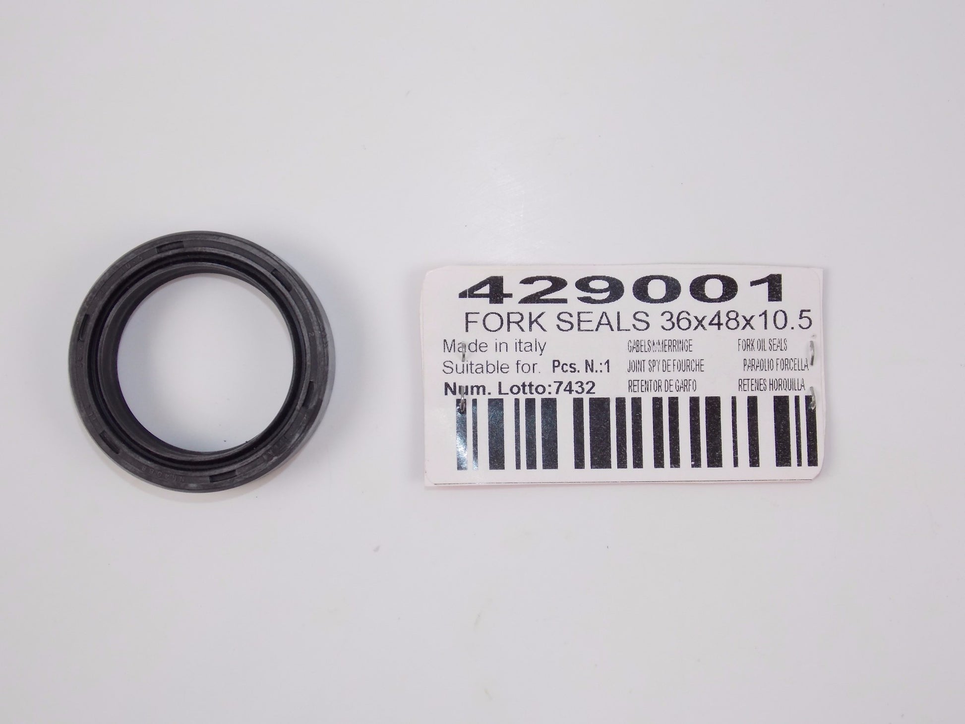 BIKE MASTER FRONT FORK OIL SEAL 36x48x10.5 36mm x 48mm x 10.5mm 42-9001 - MotoRaider