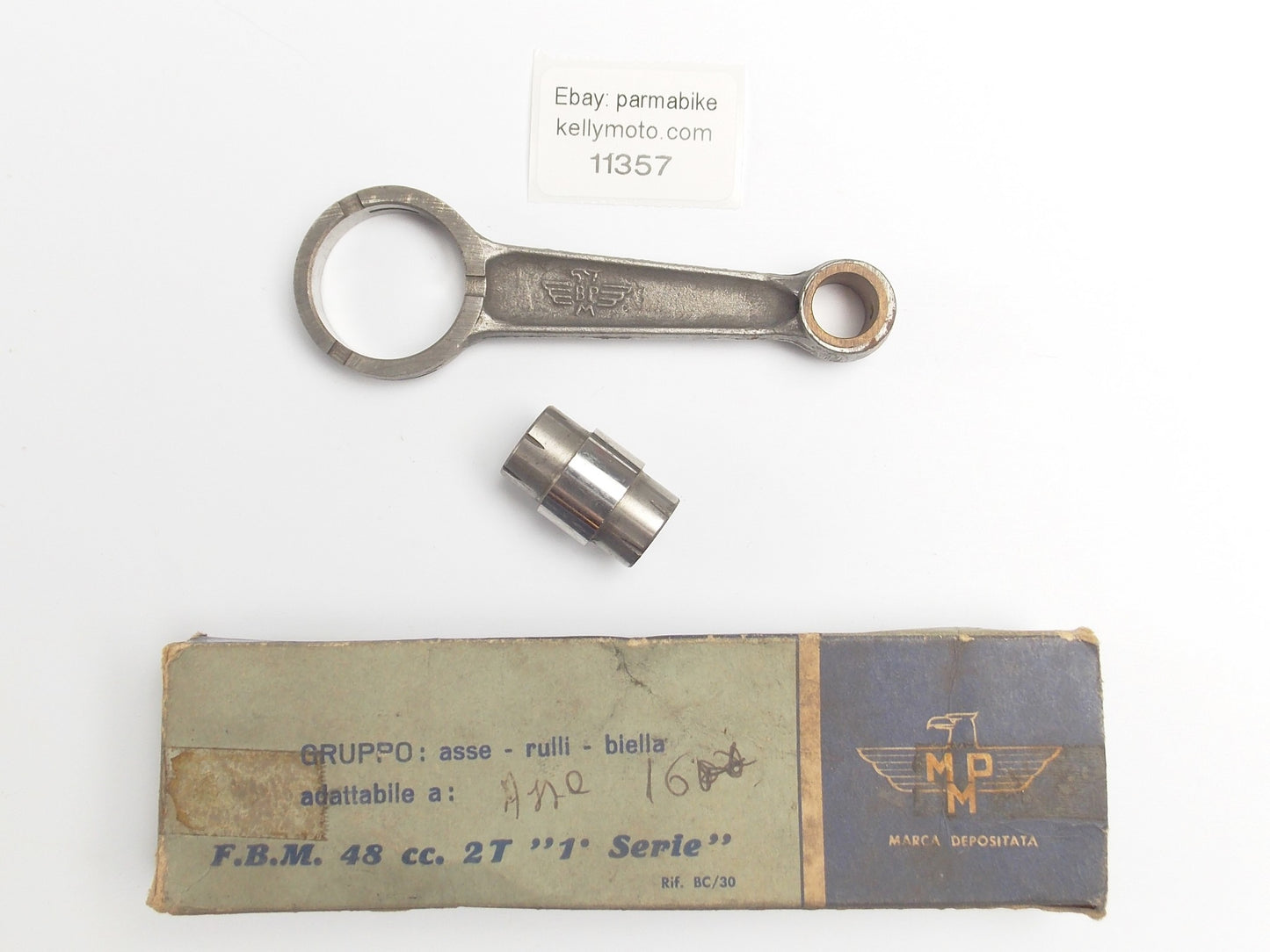 NOS MPM BC/30 ENGINE MOTOR CRANK CONNECTING ROD F.B.M. 48 cc 2-STROKE "1 SERIE" - MotoRaider