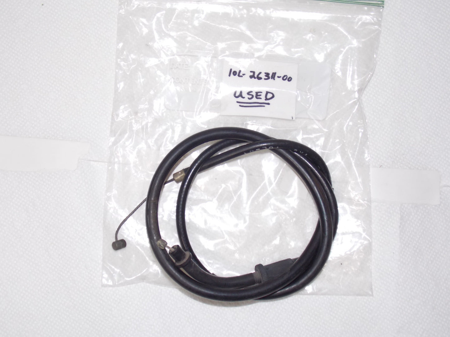 USED CABLE THROTTLE 1 YAMAHA 1982-1983 XV920J XZ550RK # 10L-26311-00 # 11U-26311 - MotoRaider
