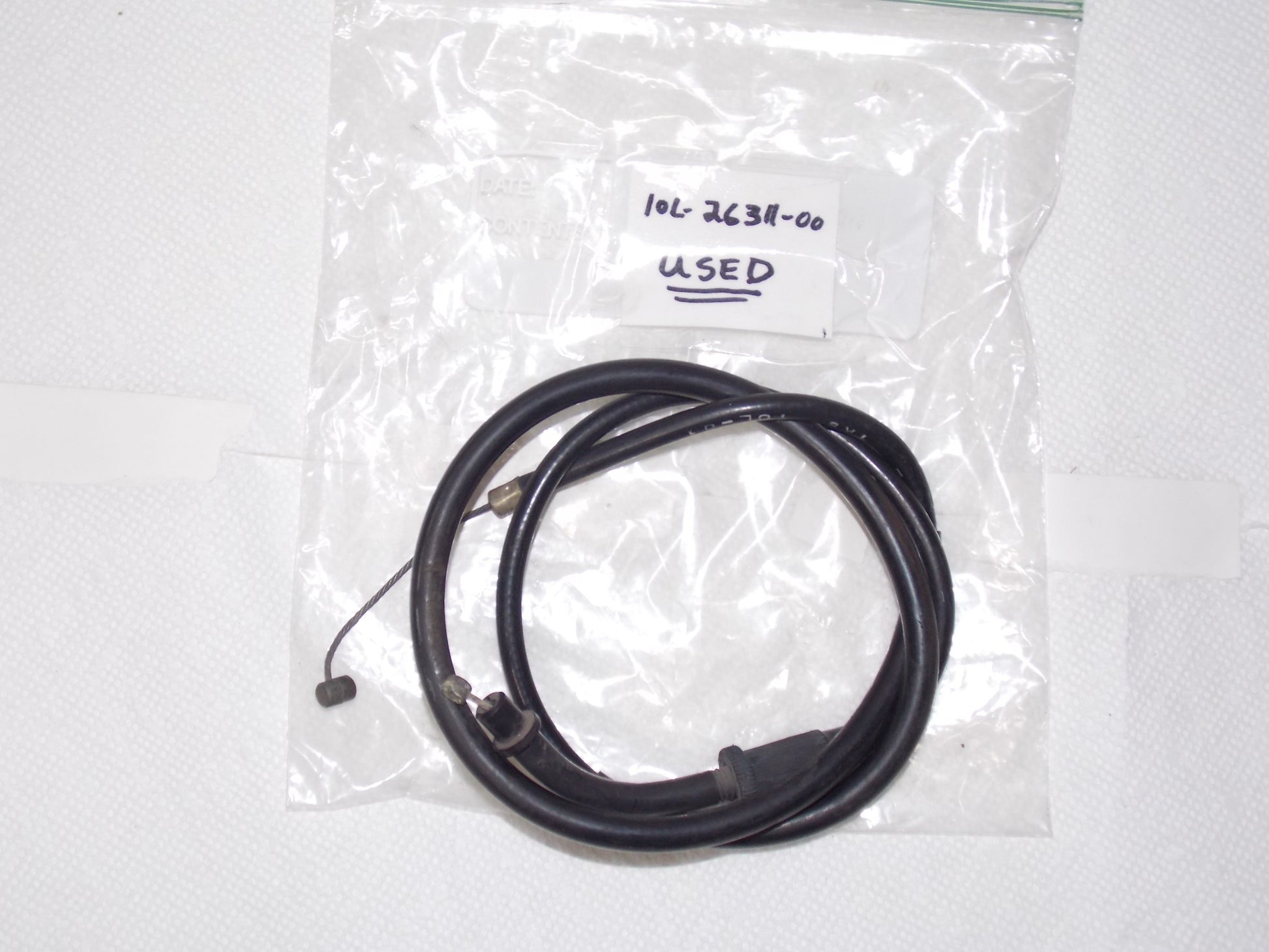 USED CABLE THROTTLE 1 YAMAHA 1982-1983 XV920J XZ550RK # 10L-26311-00 # 11U-26311 - MotoRaider