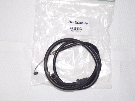 USED CABLE THROTTLE 1 YAMAHA 1982-1983 XV920J XZ550RK # 10L-26311-00 # 11U-26311 - MotoRaider