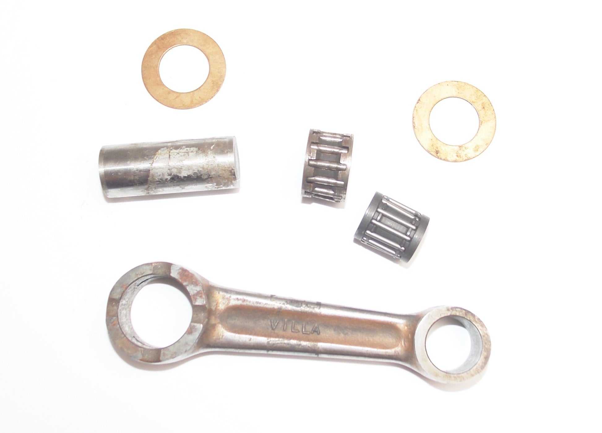 MEC EUR BA69S/SC ENGINE CRANK CONNECTING ROD+BEARINGS+PIN VILLA 125 CR 2-STROKE - MotoRaider