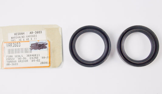VESRAH FRONT FORK OIL SEAL SET 36x48x11 KAWASAKI YAMAHA AR-3603 - MotoRaider