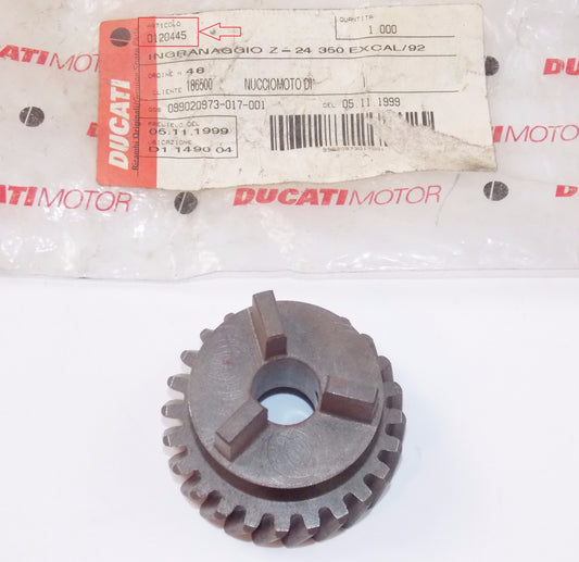 NOS OEM DUCATI MORINI 1992 350 EXCALIBUR STARTER GEAR 120445 - MotoRaider