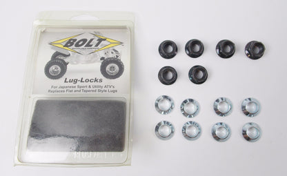 LUG-LOCKS REPLACES FLAT TAPERED STYLE LUGS JAPANESE SPORT UTILITY ATV's 2005-LUG - MotoRaider