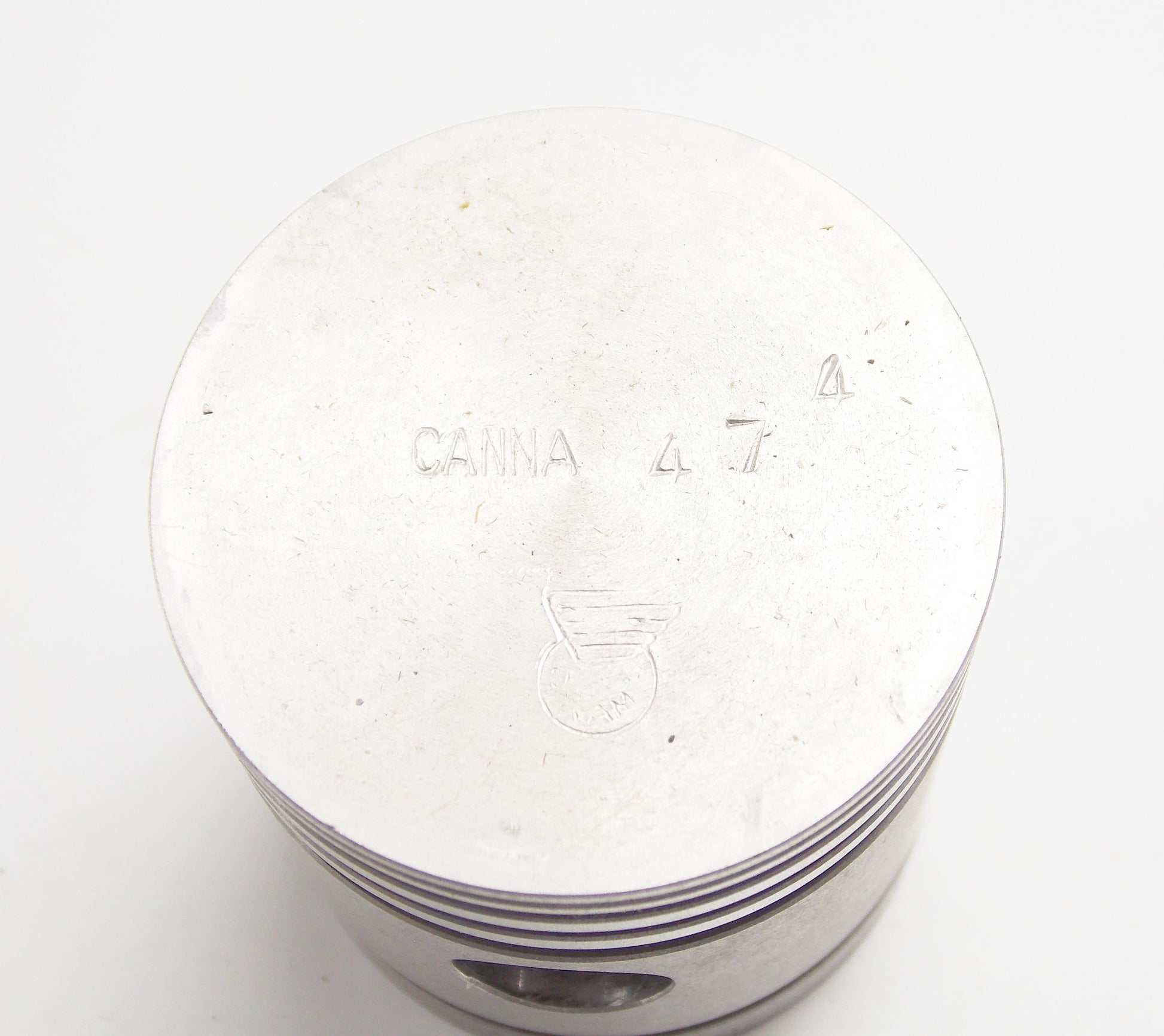 NOS DINAMIN PISTON+PIN+RINGS+CLIPS SET CPL. D. 47.4 mm LAVERDA 75cc MOTOR ENGINE - MotoRaider