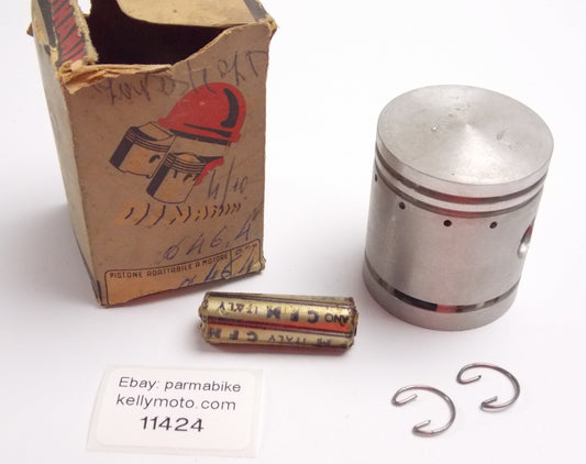 NOS DINAMIN PISTON + PIN + CLIPS DIAMETER 46.4mm LAVERDA 75 - MotoRaider