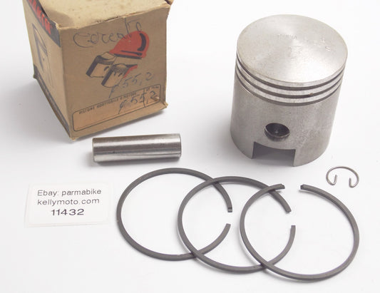 NOS DINAMIN PISTON + RINGS + PIN + CLIP DIAMETER 55.2 mm ZANELLA CECCATO - MotoRaider