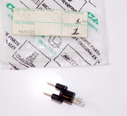 NOS OEM CAGIVA 1987/88/1992 MORINI 350/501 EXCALIBUR LAMP SOCKET BULB 12V 460325 - MotoRaider