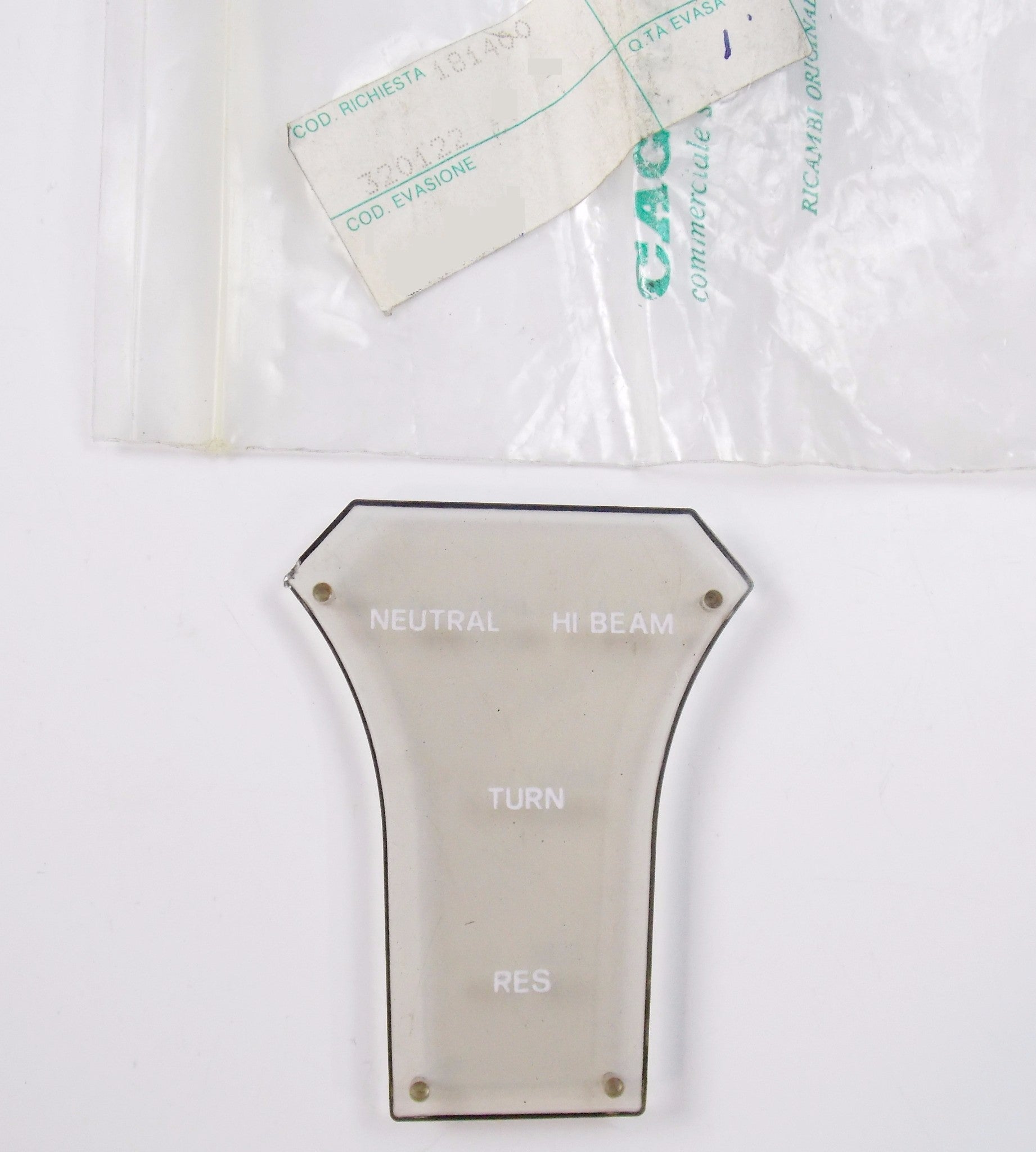 NOS OEM CAGIVA 1987 MORINI 125 KJ/350 CANGURO/X2/501 INSTRUMENT PANEL 320122 - MotoRaider