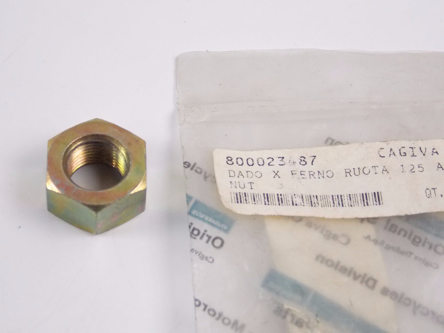 OEM CAGIVA 1978-1983 SST 125/LOW RIDER/ALETTA RR WHEEL HUB ASSY NUT 800023487 - MotoRaider