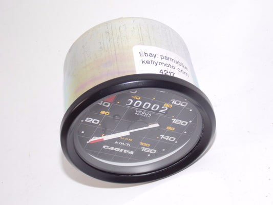 NOS OEM CAGIVA ALETTA ELECTRA/ALETTA 125 SPEEDOMETER Km/h TACHOMETER 800037360 - MotoRaider