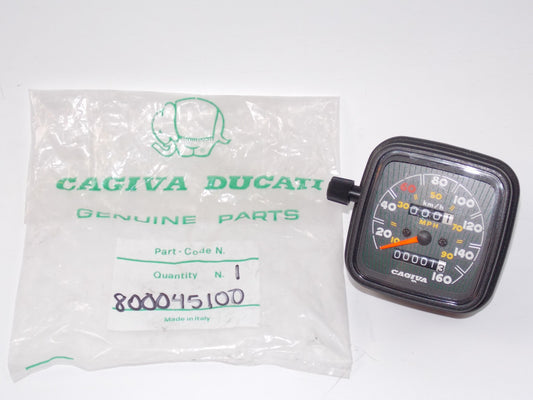 NOS OEM CAGIVA ELEFANT 2 (125CC) / 200 (200CC) SPEEDOMETER GAUGE 800045100 - MotoRaider