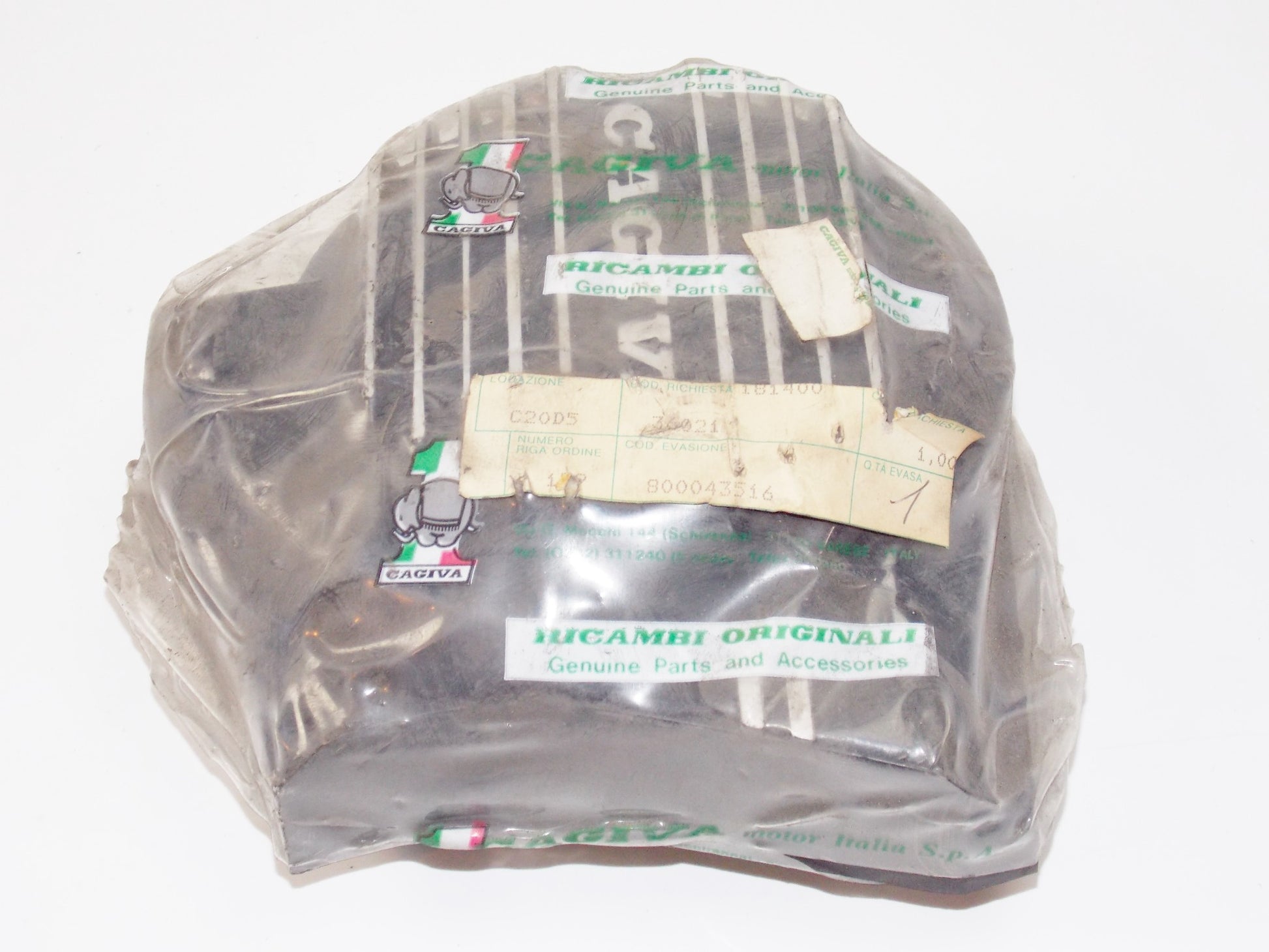 NOS OEM CAGIVA 1980's ALA ROSSA LH COVER ASSY 36021 | 800043516 - MotoRaider