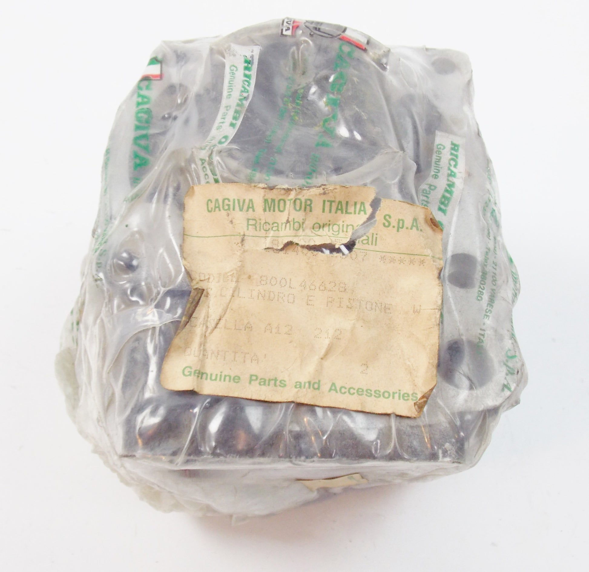 NOS OEM CAGIVA 1987 ALETTA ORO 125-S2 / ELEFANTRE 125 CYLNDER + PISTON 800L46628 - MotoRaider