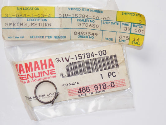 NOS OEM YAMAHA 1985 YTM200N STARTER SPRING RETURN # 21V-15784-00 - MotoRaider