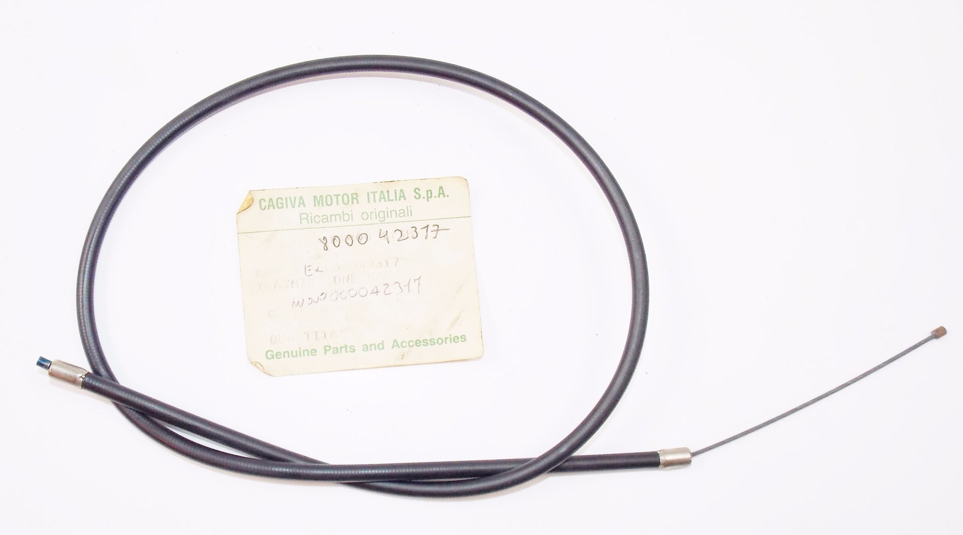 NOS OEM CAGIVA MV AGUSTA THROTTLE CABLE ASSY DUCATI HUSQVARNA MORINI 800042317 - MotoRaider