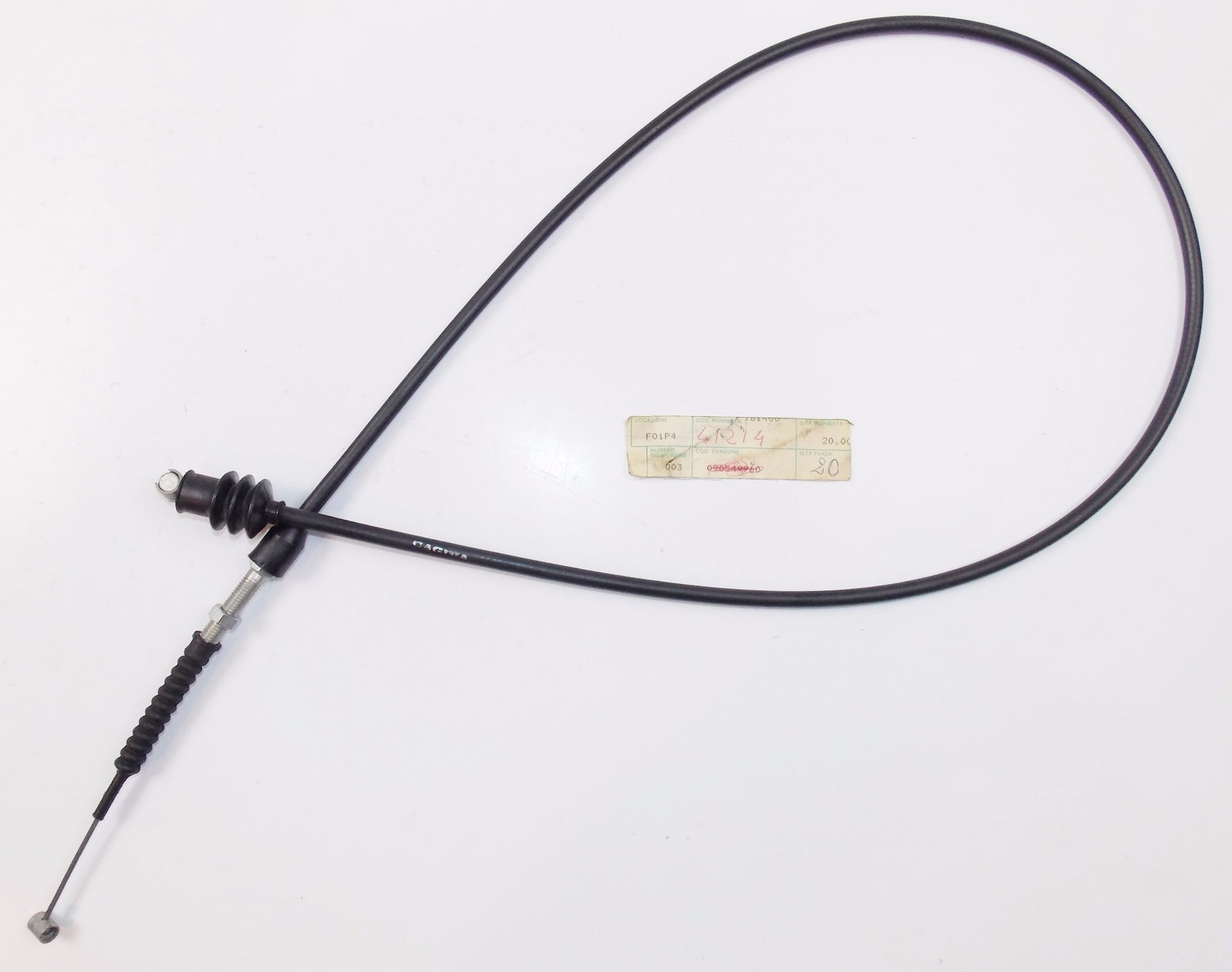 NOS OEM CAGIVA 1980's ALETTA ELECTRA CLUTCH CABLE 41214 - MotoRaider