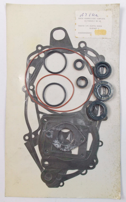 NOS 1980's AFTER MARKET ATENA GASKET SET CAGIVA 125 ALETTA ROSSA ELEFANT 1 - MotoRaider