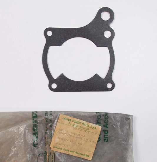 OEM CAGIVA 80's 125 ALETTA ROSSA ELEFANT CYLINDER BASE GASKET 0.8 mm 80D038204 - MotoRaider