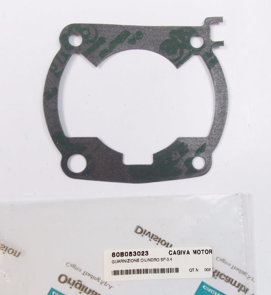 NOS OEM CAGIVA 87-89 WMX 125 CYLINDER BASE GASKET 0.4 mm DUCATI 80B053023 - MotoRaider