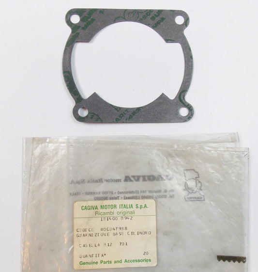 NOS OEM CAGIVA CYLINDER BASE GASKET DUCATI MORINI 80B047988 | 80C047988 - MotoRaider