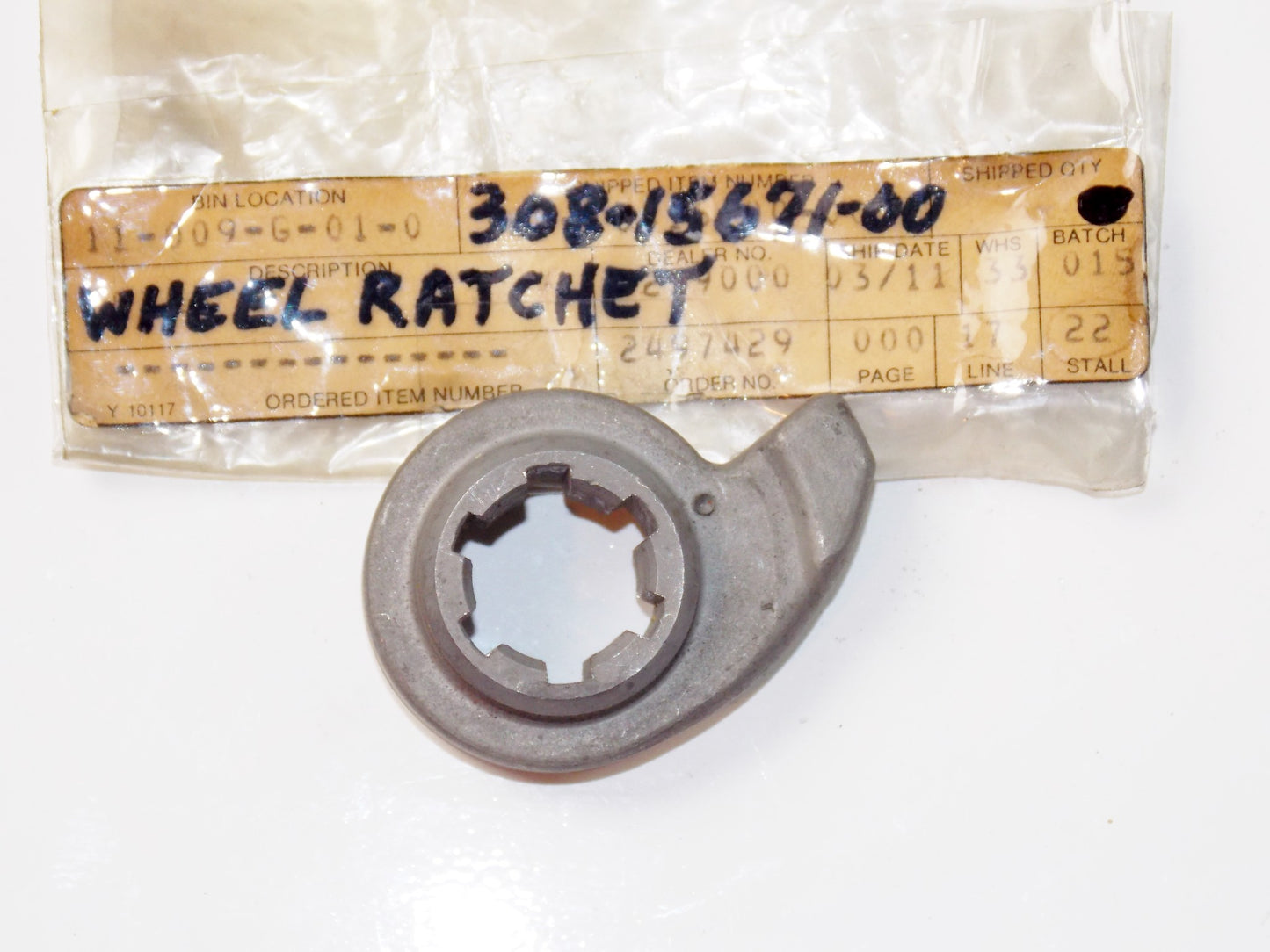 NOS WHEEL RATCHET YAMAHA 68-75 DT1 RT1 DT2 YZ250A/B YZ360A # 308-15671-00 - MotoRaider