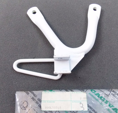 NOS OEM CAGIVA 87-88 T4-350R/E T4-500R/E RH WHITE FOOT REST SUPPORT 800L50318 - MotoRaider