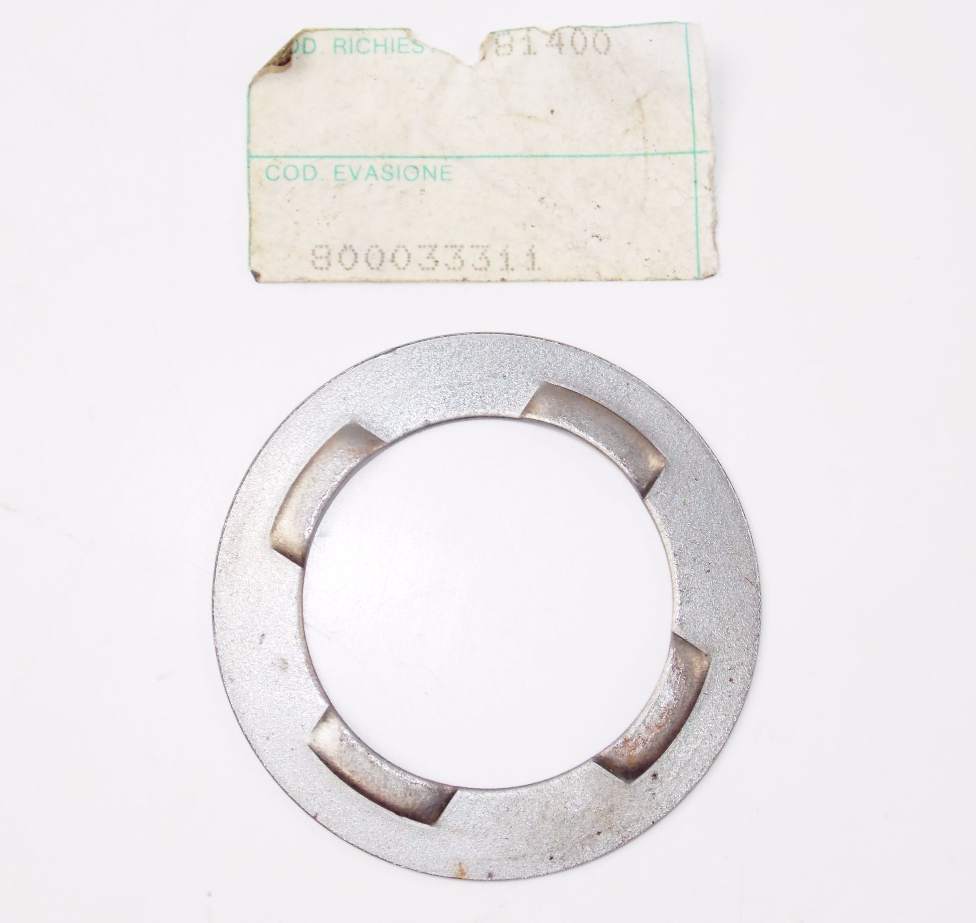NOS OEM CAGIVA 85 ALETTA ROSA 125 83 WMX 125/3 CRANKCASE RH/LH WASHER 800033311 - MotoRaider
