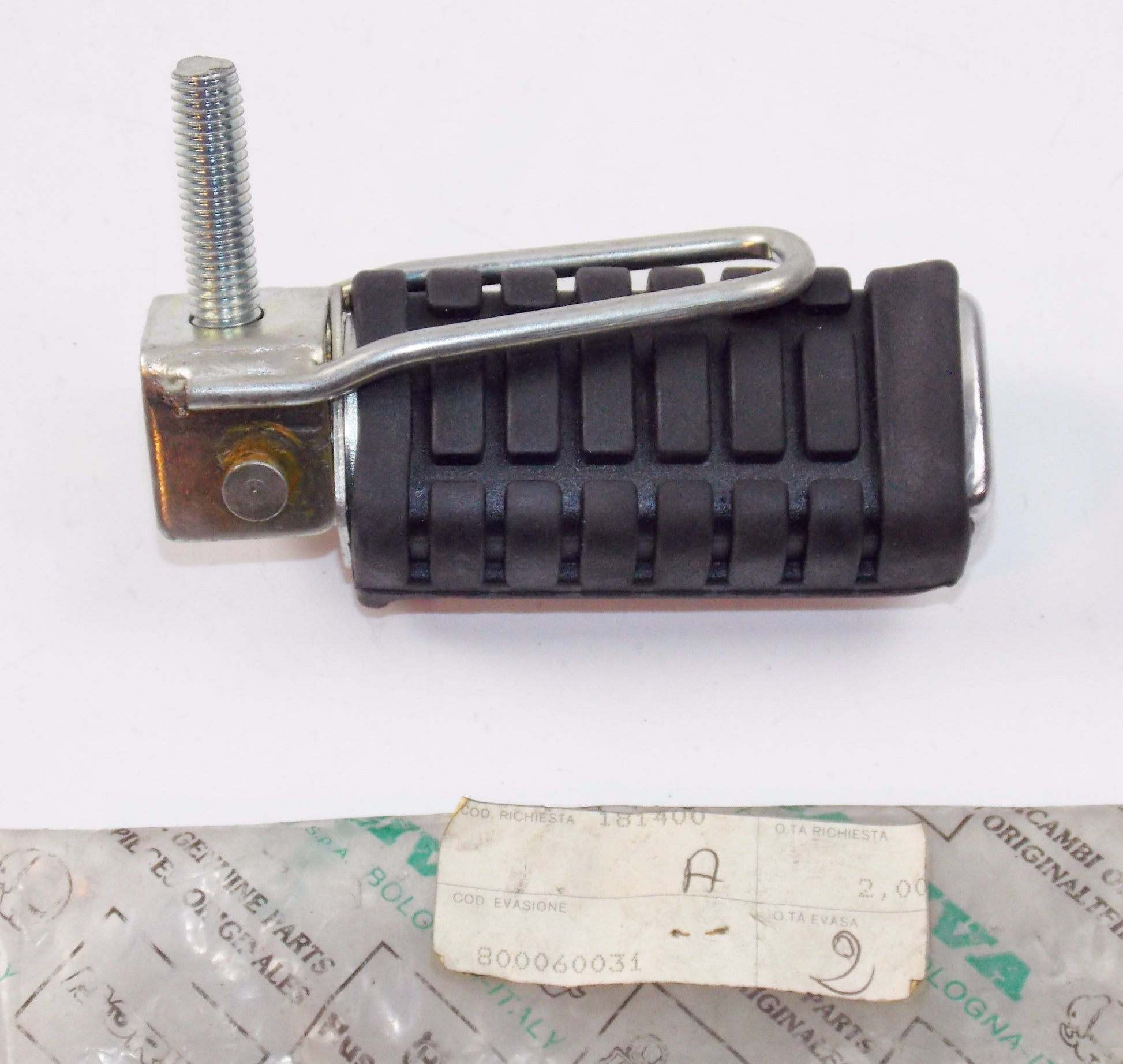 OEM CAGIVA 89-93 BLUES 125 MITO RACING ROADSTER 521 LH REAR FOOTREST 800060031 - MotoRaider