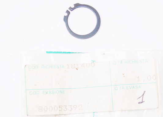 NOS OEM CAGIVA COCIS 50 PLANET PRIMA 50 W4  W8 TRANSMISSION STOP RING 800053392 - MotoRaider