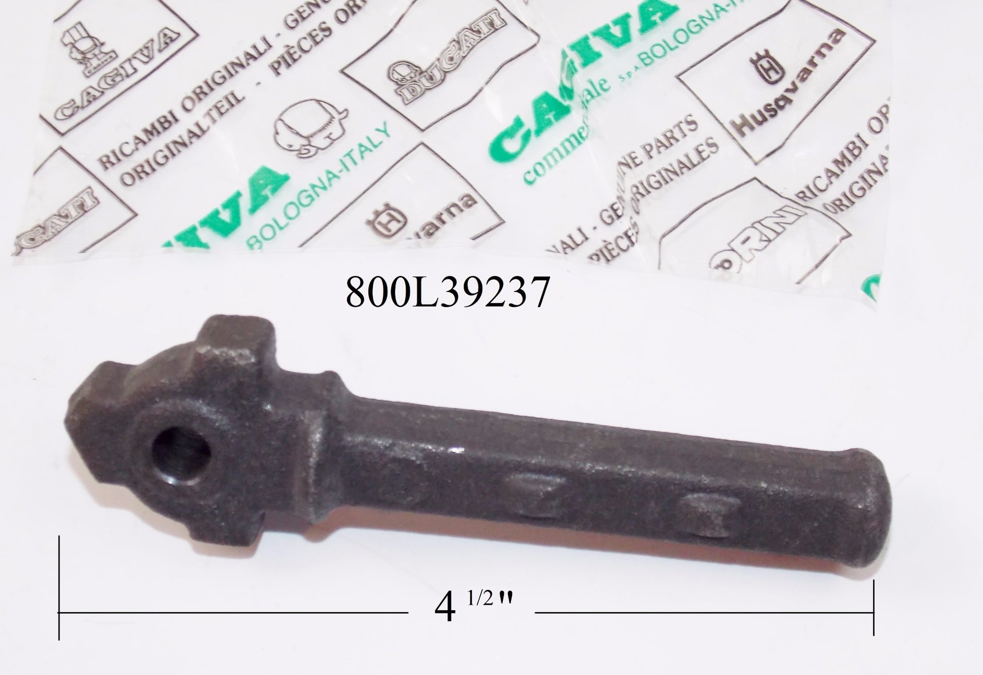 NOS OEM CAGIVA ALETTA ELECTRA / ROSSA 125 LH FOOTREST MOUNTING 4 1/2" 800L39237 - MotoRaider