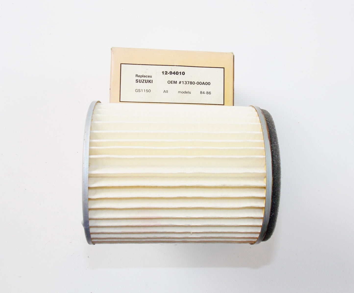 NOS AIR FILTER CLEANER SUZUKI 84-86 GS1150 ALL MODEL OE# 13780-00A00 # 12-84010 - MotoRaider