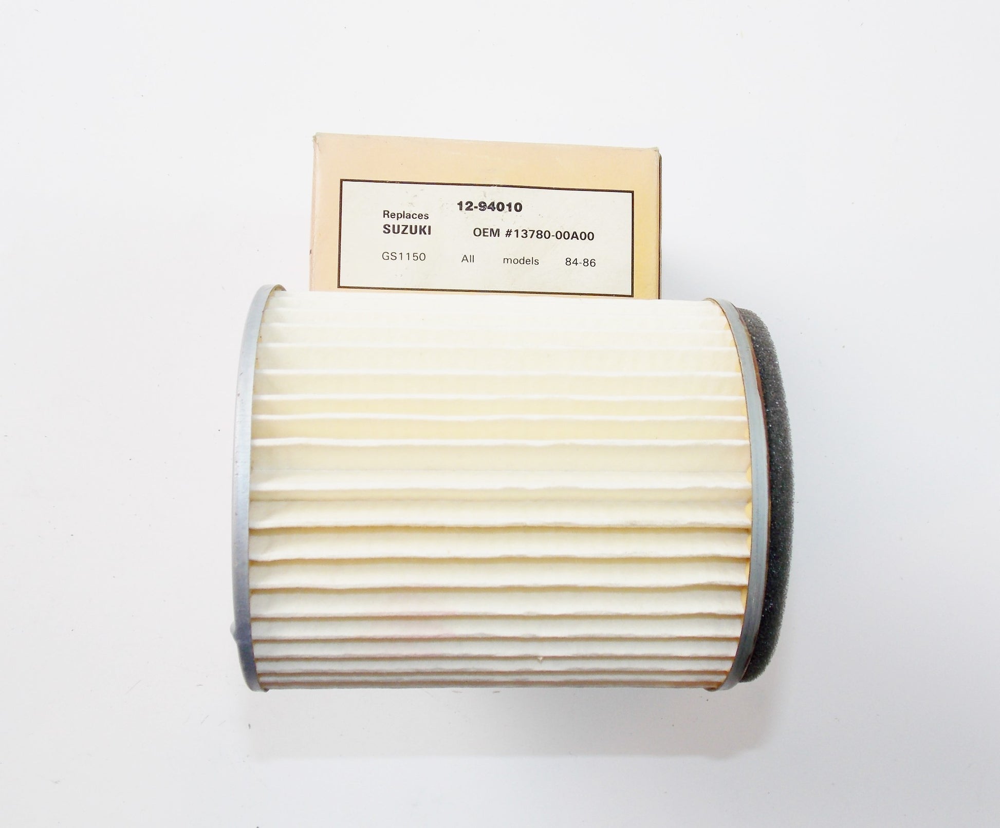 NOS AIR FILTER CLEANER SUZUKI 84-86 GS1150 ALL MODEL OE# 13780-00A00 # 12-84010 - MotoRaider