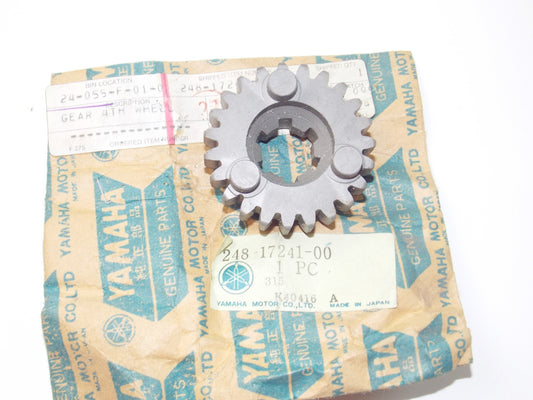 NOS OEM YAMAHA 69-2000 AT1E DT125C CT1 TRANSISSION GEAR 4TH WHEEL # 248-17241-00 - MotoRaider