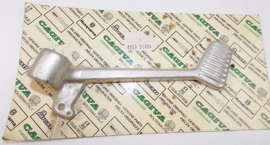 NOS OEM CAGIVA 1987 ALETTA ORO 125-S2 DUCATI REAR BRAKE LEVER PEDAL 800051064 - MotoRaider