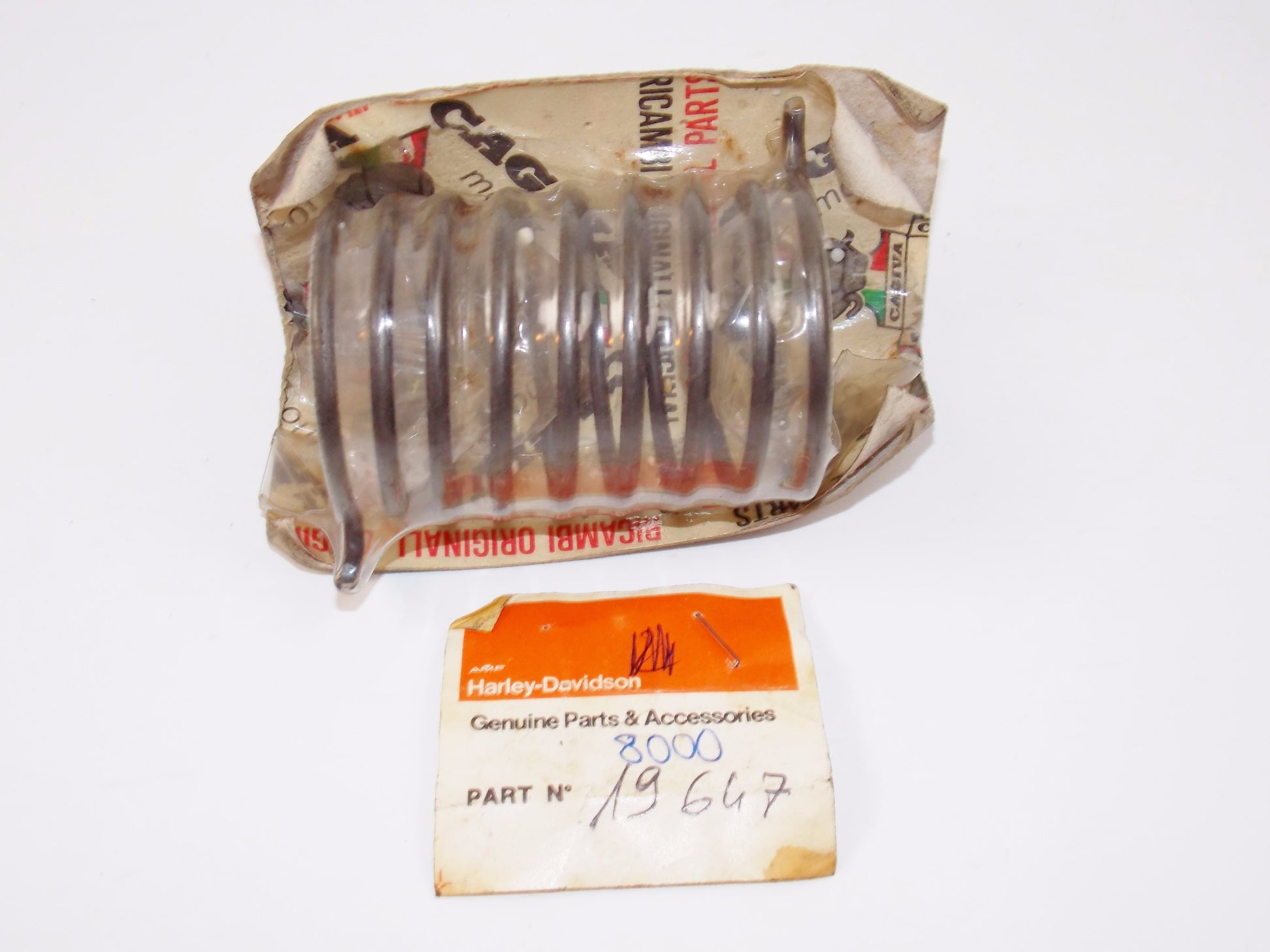 OEM HARLEY DAVIDSON CAGIVA 76-78 SST 250 KICKSTAR LEVER RETURN SPRING 800019647 - MotoRaider