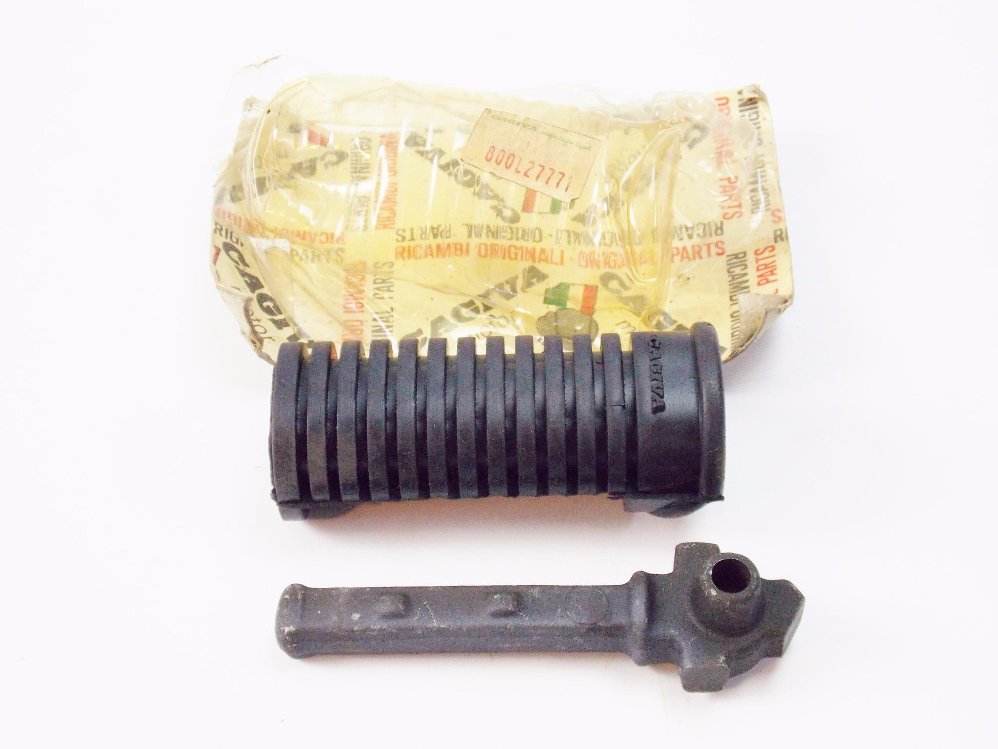 NOS OEM CAGIVA 1979 SST 125 FOOT REST PEG STAND STAY ASSY 800L27771 - MotoRaider