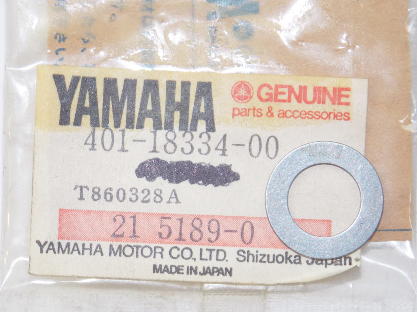 NOS OEM YAMAHA 74-2000 YZ125A YZ125B DT100E RT100L TY175C SHIM # 401-18334-00 - MotoRaider