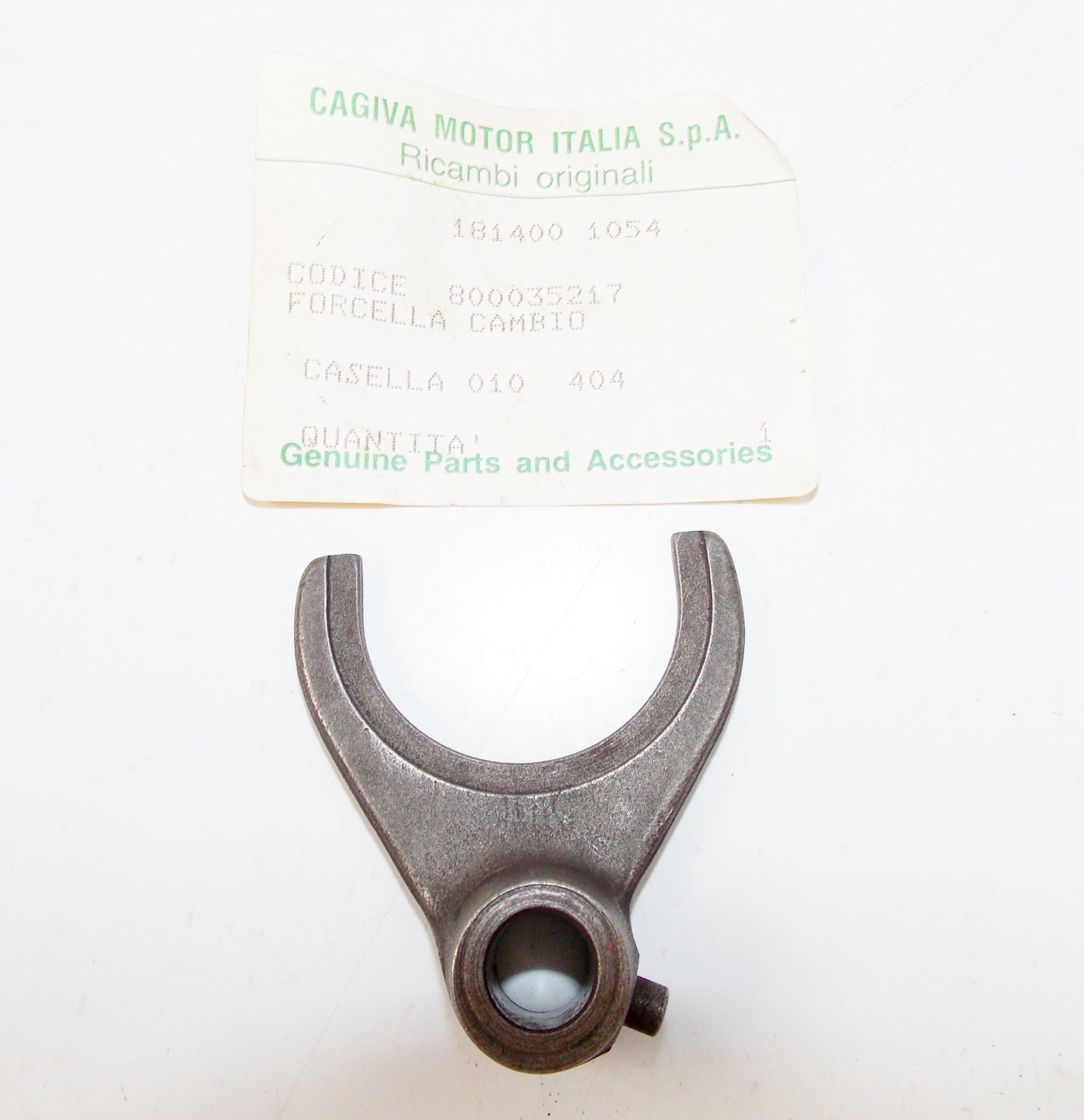 NOS OEM CAGIVA 1982 SST 125 FORK GEAR SHIFTER 5th 800035217 - MotoRaider