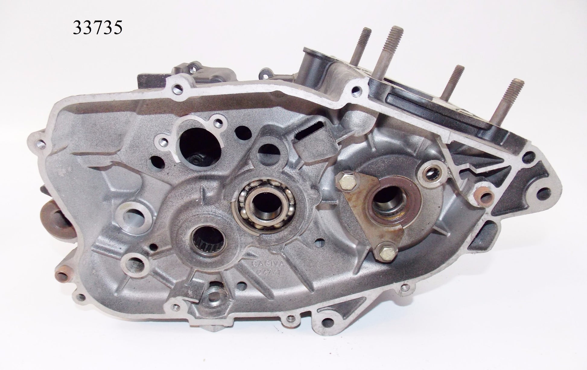NOS OEM CAGIVA ALETTA ROSSA 125 ENGINE CENTER CRANKCASE MOTOR 33735 - MotoRaider