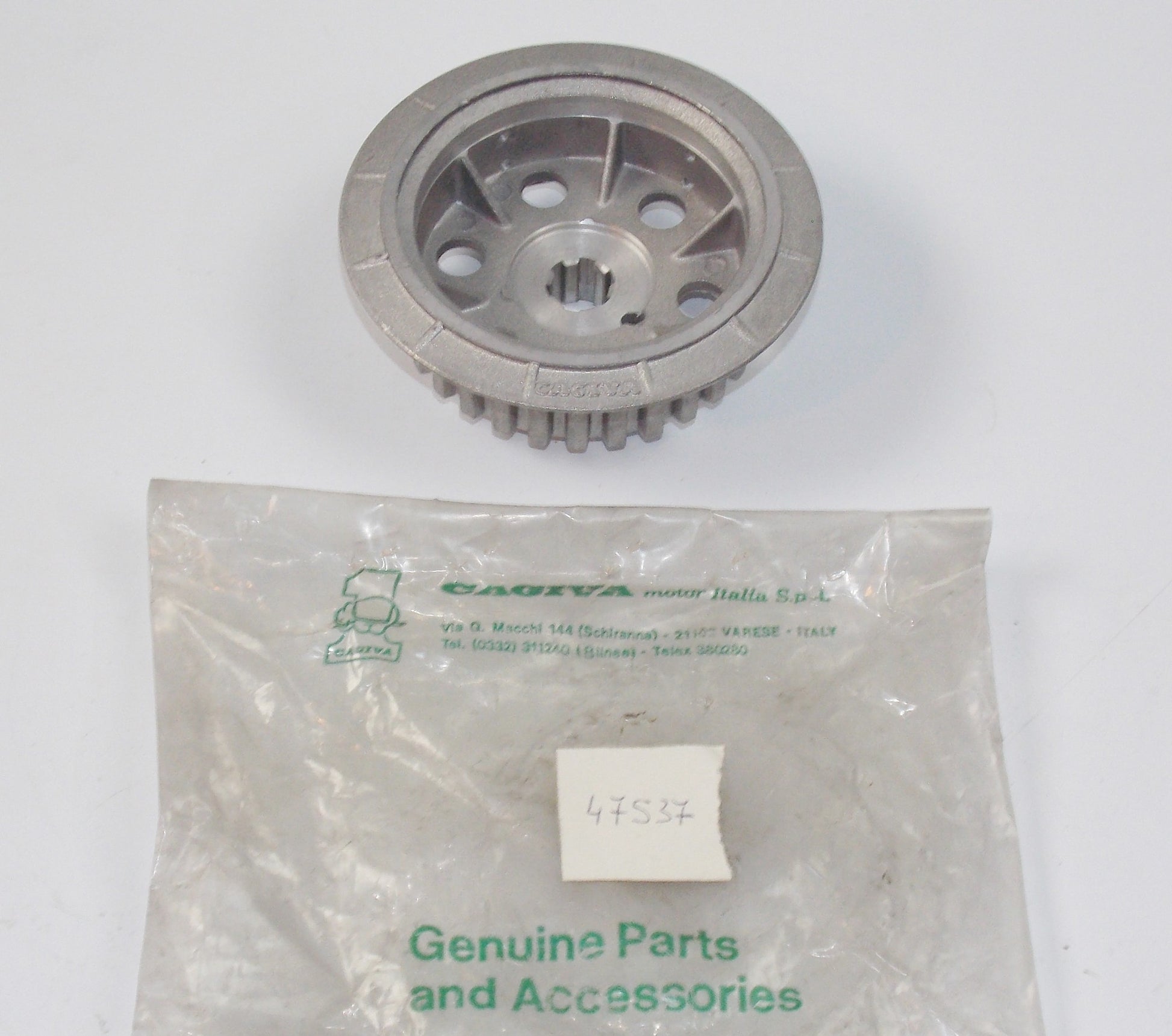 NOS OEM CAGIVA 1987 ALETTA ORO 125-S2 PRIMARY DRIVE CLUTCH HUB 47537 - MotoRaider